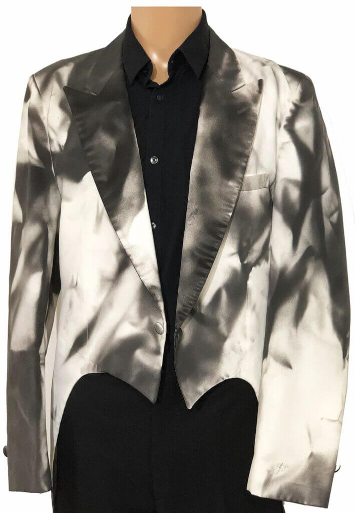 Black and White TV Tie Dye Tux